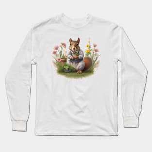 cute squirre Long Sleeve T-Shirt